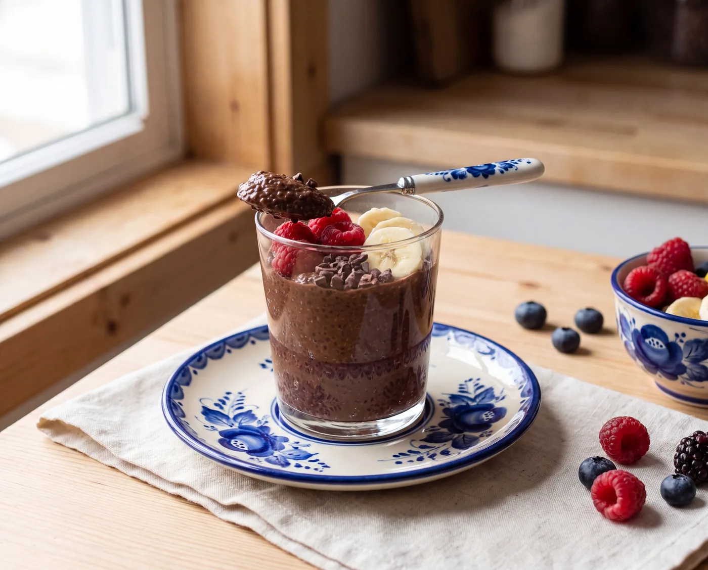 Overnight Chocolate Chia Pudding