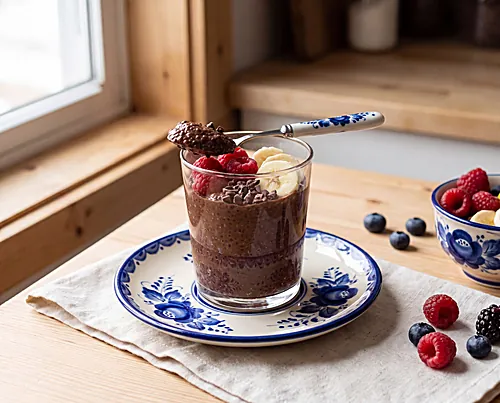 Overnight Chocolate Chia Pudding
