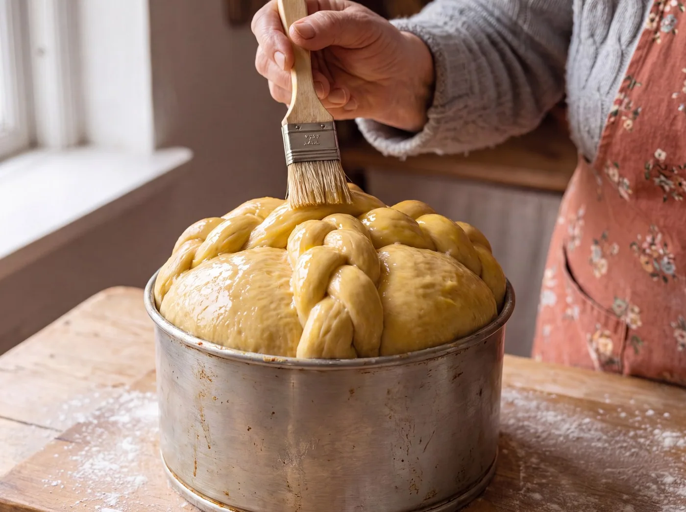 Making Paska Sweet Bread (Easter, Honey)