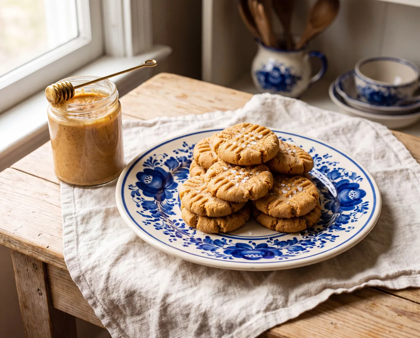 Peanut Butter Honey Cookies (Flourless)