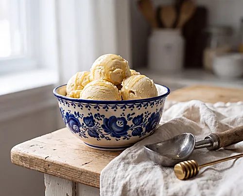 Plombir — Old-World Honey Ice Cream