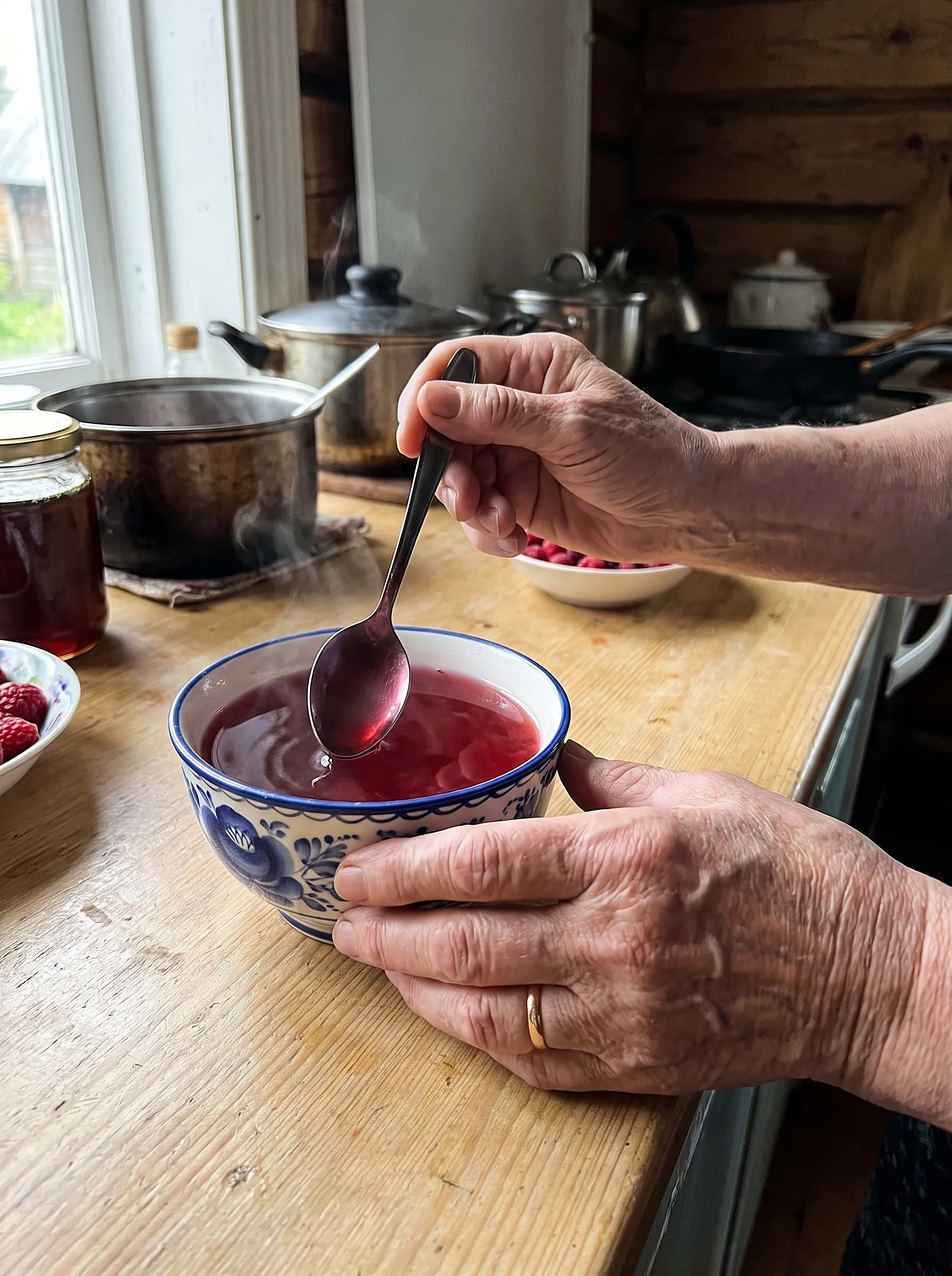 Raspberry Honey Sbiten (Old Slavic Hot Drink) - photo 4