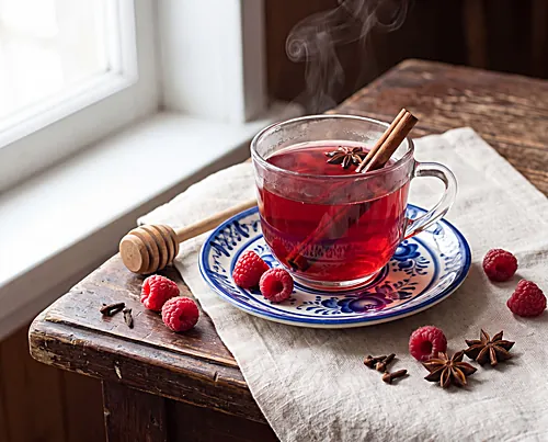 Raspberry Honey Sbiten (Old Slavic Hot Drink)