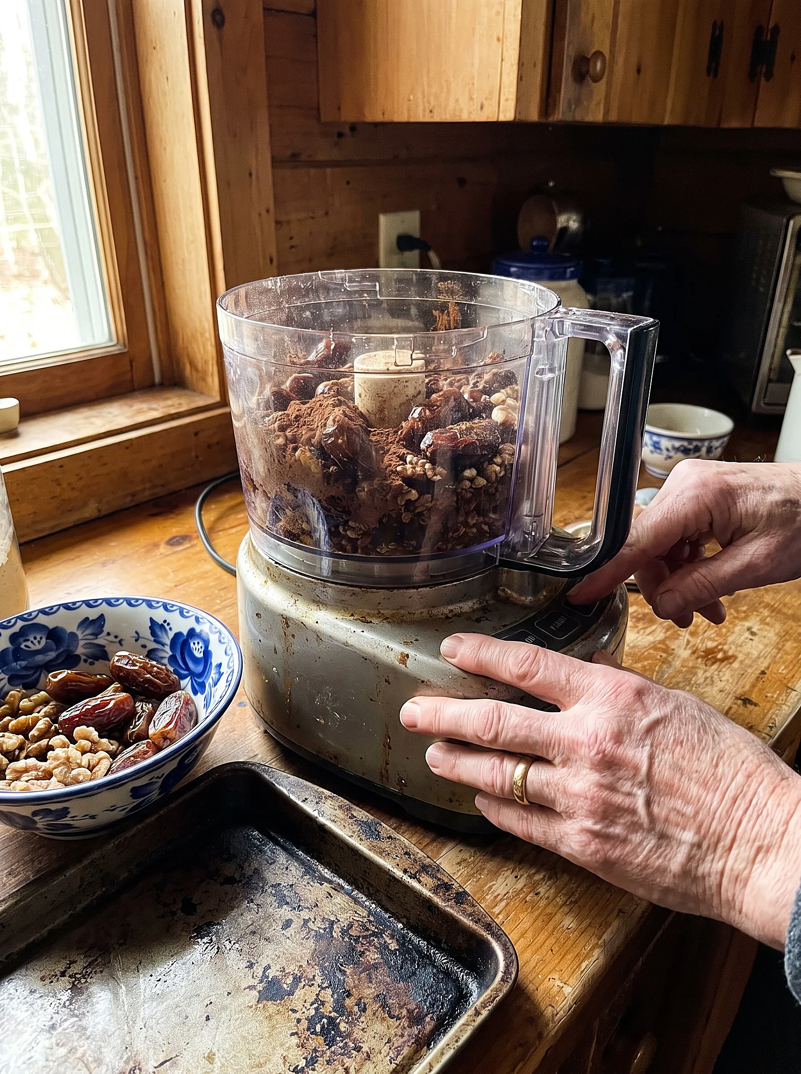 Raw Brownie Bites (Date-Walnut) - photo 2