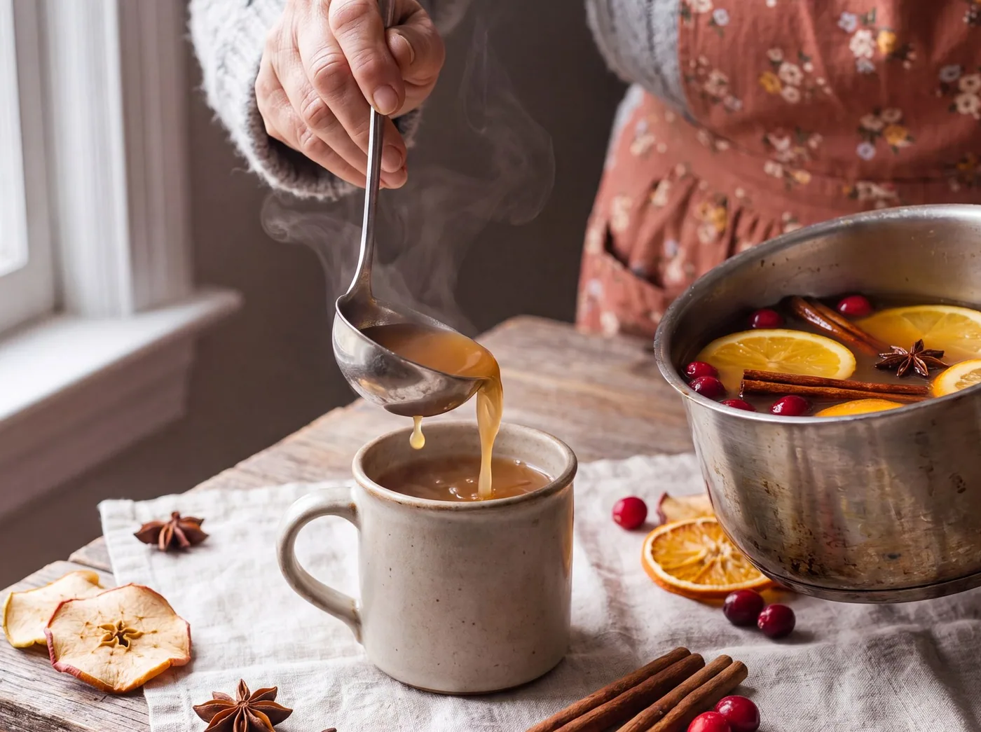 Making Spiced Apple Cider Tonic