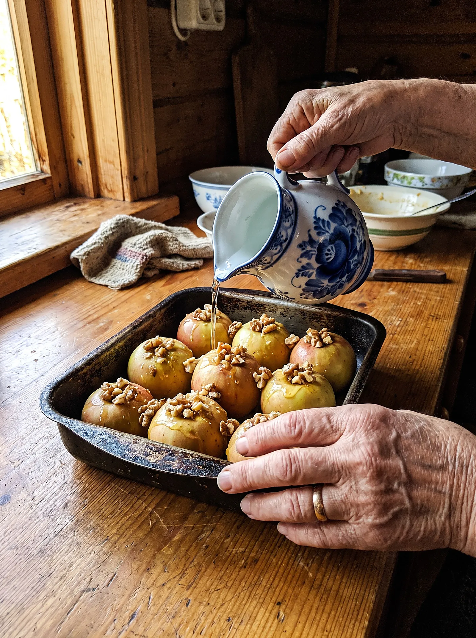 Spiced Baked Apples with Walnuts & Honey (Pechyonye Yabloki) - photo 4