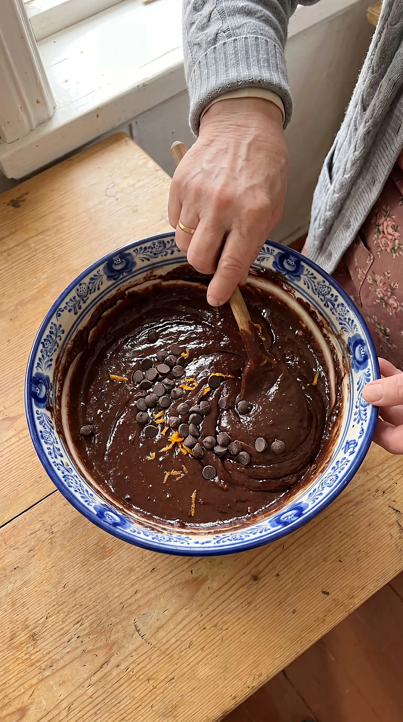 Making Sweet Potato Brownies