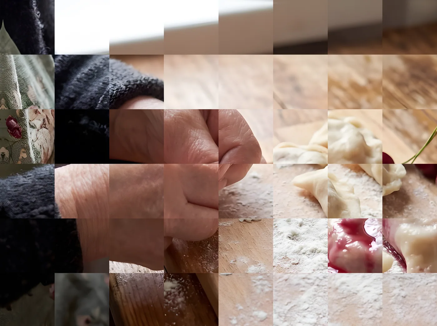 Making Vareniki with Sweet Cherry Filling