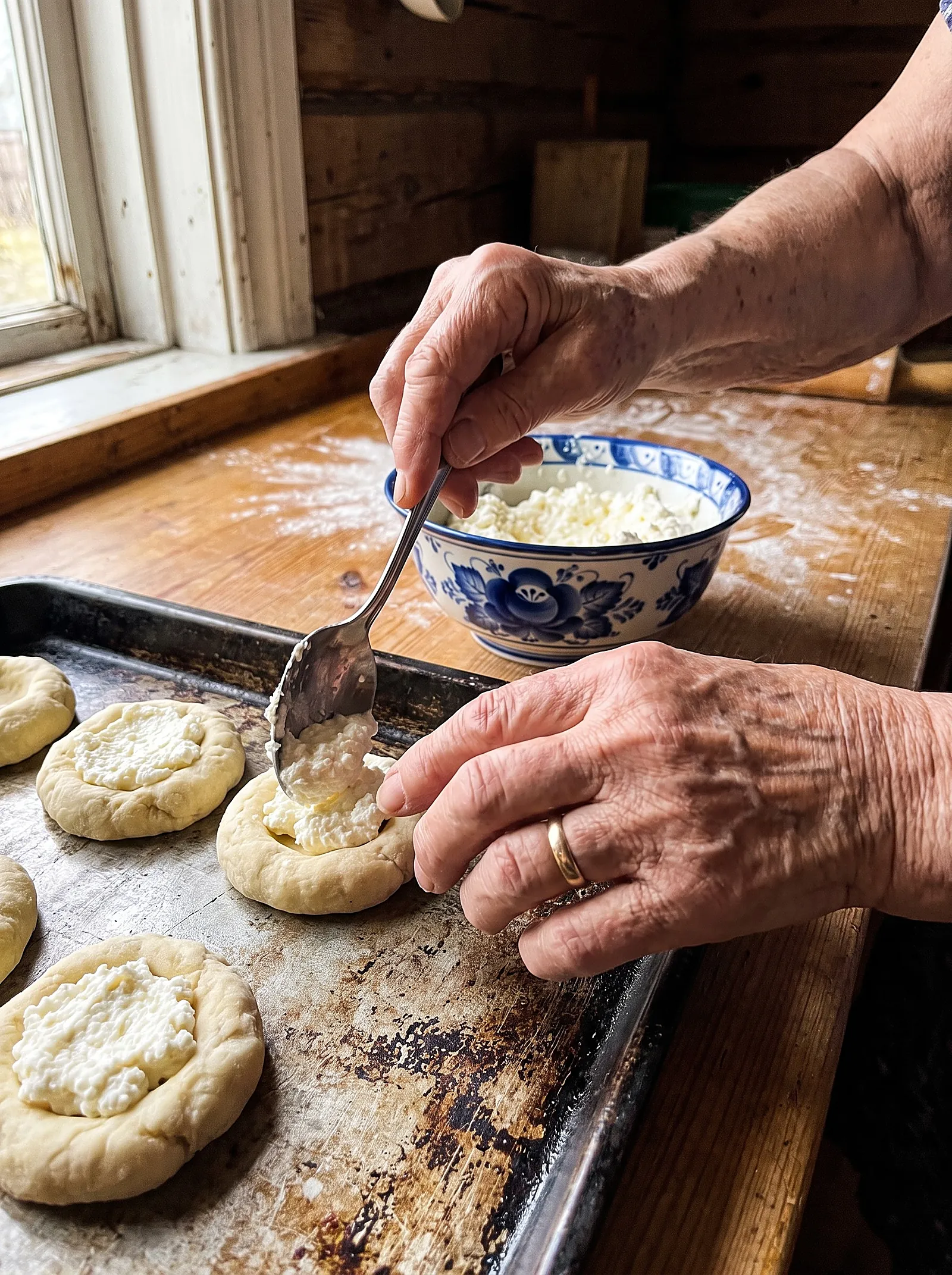 Vatrushka — Sweet Tvorog Cheese Buns - photo 4