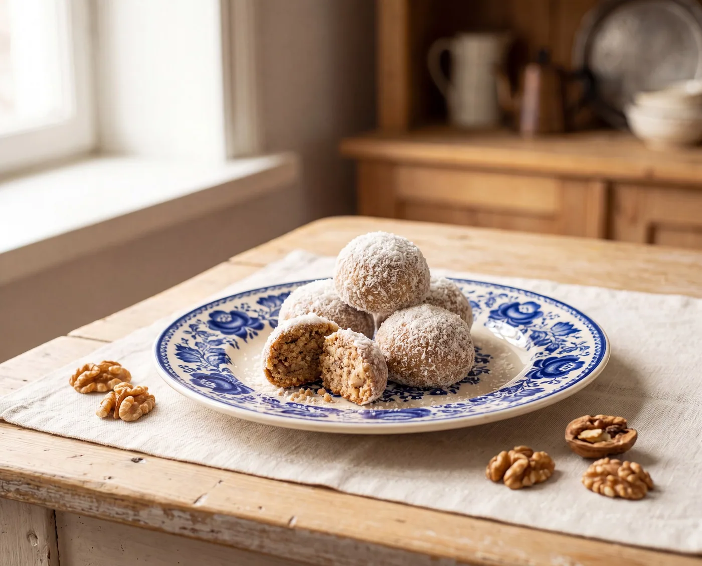 Walnut Snowball Cookies (Oreshki-Inspired)