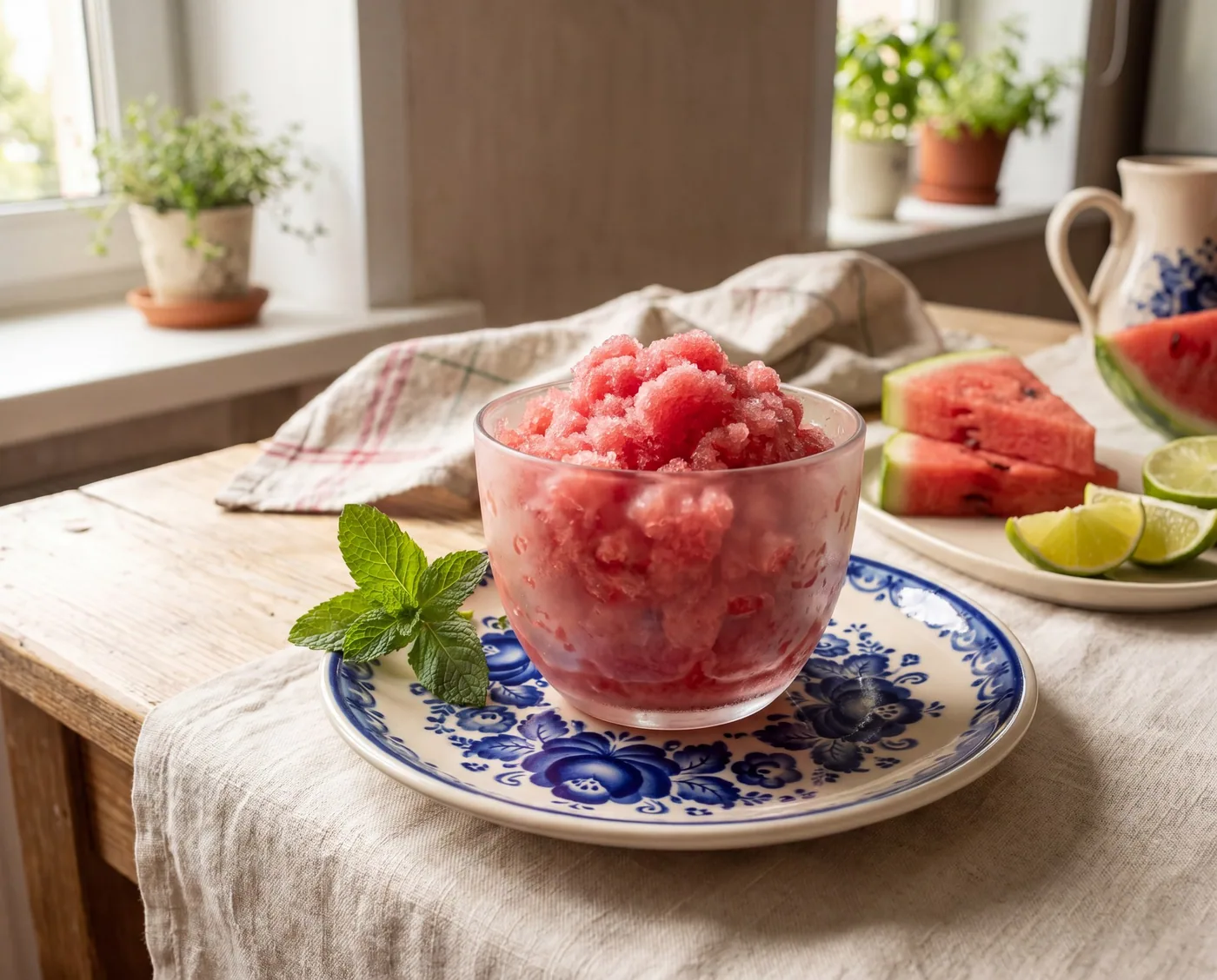 Watermelon Mint Granita