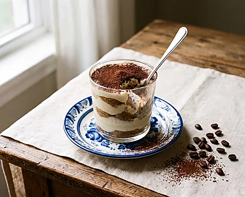 Yogurt Tiramisu Cups (Smetannik-Style)